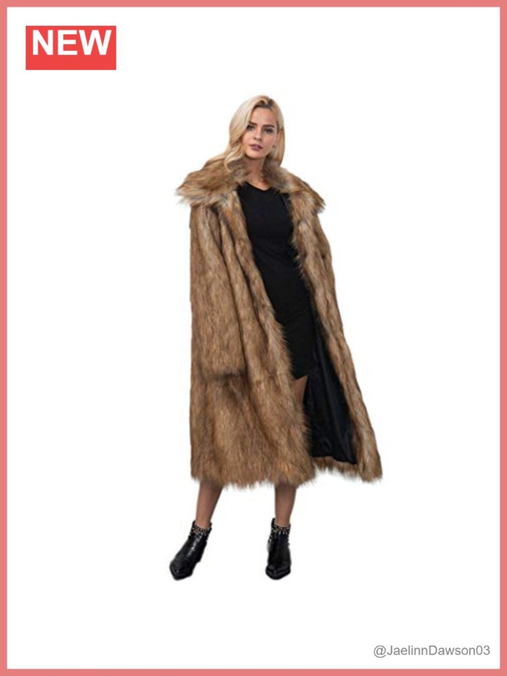 Luxury Faux Fur Long Shaggy Coat Open Front Cardigan Warm Outerwear